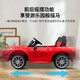 WORK BABY Masha children's electric car can sit on a remote control car for adults, a child can drive a stroller toy car, four-wheel electric double version + red dual drive + remote control + soft seat + remote control