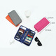 POSO Multi-functional ID storage bag ticket clip travel passport bag hand hold card bag wallet waterproof air ticket passport clip orange