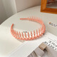 
Dabuliu teeth-resistant non-slip headband girl rubber headband washing face makeup fix hair crushing artifact pressing hairband hair card color 9274I black headband
