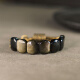 
MOLC Obsidian Bracelet for Men and Women Cat Eye Double Layer Bracelet Retro Trendy Birthday 520 Valentine's Day Gift for Boyfriend S1429 Obsidian Bracelet [SF Express Direct Mail]