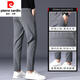 Pierre Cardin (Pierre Cardin) Hosenanzug Anzug Casual Hosen Spring- und Herbst -Geschäftslöser loser gerade und samtgrauer Feder- und Herbst 5008 Schwarz (Single Strip) 36