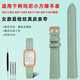 Zhuo Lei wendet Armani Small Green Watch AR11302 1959 AR11149 Frauen Litschee Muster Echtes Leder-Uhren-Gurt-Accessoires Hellgrün-Rose Gold Pin Schnalle 14mm