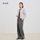 La misma chaqueta de fragancia pequeña de Niannujiao con femenino de estilo de celebridad cuello redondo corto cjjj309 gris Huaya ni CNJ4859C5 L [115-125Jin [Jin equivale a 0.5 kg]]]