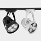 Yilin clothing store spotlight par30led track light store commercial exposed ceiling rail cob background wall spotlight 40w white shell white light-Feixin