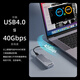 麦沃（MAIWO）雷电4/USB4硬盘盒 M.2 NVMe固态硬盘盒 40Gbps硬盘盒 SSD固态外置盒 苹果Mac全铝外接硬盘盒 K1695