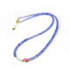 Junpo Tanzanite Necklace Blue Purple Gem Bead Bracelet Couple Crystal Bracelet Bare Stone Pendant Clavicle Chain Necklace Necklace Bead Diameter About 3mm - Chain Length About 40+3