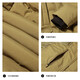 Seven Wolves (SEPTWOLVES) [Splash-proof] Down jacket Casual outdoor men's jacket Hooded thickened down jacket 702 (dark apricot color) 4XL 195/112A