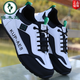 Woodpecker Herrenschuhe 2025 Herumn Casual Sports Schuhe Leder wasserdichte Reiseschuhe Weiche Sohle nicht rutschende Laufschuhe Daddys trendige Schuhe grau-schwarz H-882 (Single-Schuhe) 40