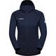 Mammoth (Mammut) Solid Color Logo Print Kapuzenzipper Langarmjacke für Frauen schwarz xs