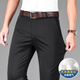 Känguru (Daishu) High-End-Maulbeer-Seiden Sommer Dünne Freizeithosen für Männer kühl elastische und komfortable lose gerade und junge Hosen mittleren Alters und junge Hose Ig9888 Gray 34