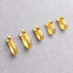 Six pill U-shaped buckle 18K gold buckle head straight buckle jade pendant accessories multi-purpose buckle pair clip buckle jade jade buckle clip buckle accessories diy medium plain gold K gold