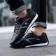 Naike Paul high luxury men's shoes breathable casual shoes men's running sports shoes men's travel shoes wear-resistant shoes men's non-slip shoes men's black A695 single layer 38