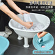 Meikejie ass-washing artifact men's hemorrhoid basin free squatting bathtub women's special pregnant women's girls cleaning basin men's medicated bath thickened upgraded version blue model + thickened feet