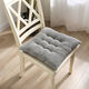 Yingzhuer thickened cushion office four seasons student classroom female stool floor mat butt cushion strap sedentary chair cushion corduroy square carbon gray 40*40cm