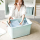 Tieji Organizing Box Storage Box Debris Organizing Box Storage Box Moving Packaging Box Plastic Box Large 60L 3 Pack