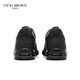 VICKI BROWN VB men's shoes French brand new business casual shoes simple versatile leather shoes comfortable autumn and winter shoes for men black 40