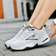 Delgado zapatos para hombres con zapatillas de deporte informales impermeables de cuero más grandes, gordas, sueltas, transpirables con cara de carne, con cara de carne de cuero 45464748 Tamaño extra 826 White [impermeable con cara de cuero] 48