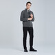 Sweater de lana Shanshan Menores Autumnia e Invierno Comercio Cálido Caliente Cobrese Sweater Stand Collar Cardigan Chaqueta para hombres Autumn Suit 90 Gray D647HS07 [Tecnología anti-pilas] M (170/88a)
