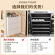 无忧钢品15cm钢制超薄翻斗鞋柜大容量家用门口入户进门一体靠墙玄关收纳柜 655宽四层-灰色【整装发货】