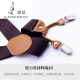 Kangaroo retro suspenders men's gentleman British style six-clip fat men's suit pants accessories non-slip suspenders coffee-colored retro coffee-colored six-clip