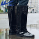 Reli-Regenstiefel für Herren hohe Röhrchen im Freien Regendicht und nicht leicht zu rutschen Gummischuhe Wasserschuhe Regenstiefel tragen resistente hxl8199 schwarz 42