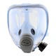 
Ele Gas Mask Full Cover Chemical Paint Anti-toxic Gas Long Tube Air Respirator CKH-9900E Blue (with Can 1) 1 Set
