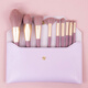 Lan Weiting 9 small purple potato makeup brushes concealer blush powder brush set soft imitation corn silk fiber beginners portable small purple potato makeup brush + purple bucket