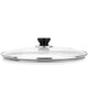 MAXCOOK glass lid wok lid 304 stainless steel edged frying pan lid hot pot lid steamer lid 30cm MCPJ9647