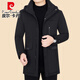 
Pierre cardin winter goose down jacket for men's middle-aged new style stripped-out inner liner mid-length jacket thickened winter clothing 2341 navy blue live-in live-face 175/L recommended 120-139Jin [Jin equals 0.5 kg]