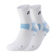 YONEX badminton socks sweat-absorbent breathable towel bottom thickened 145234BCR white and blue 2 pairs