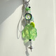 Destined to be high-value Four-leaf clover handmade hanging chain keychain beads small pendant camera chain cute niche Destined to be 2 four-leaf clover pendant