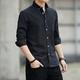 Long-sleeved shirt for men's business white shirt slim fit men's formal workwear free large size professional suit Oxford spinning shirt Oxford spinning gray 3XL Recommended 145-160Jin [Jin equals 0.5 kg]
