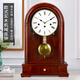 Hanshi (Hense) creative retro mechanical clock clock imported from Germany movement solid wood clock table clock ornaments alarm clock HD50 basswood German five-tone (Rome)