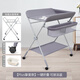 Clcey Diaper Table Baby Care Table Baby Diaper Table Multi-fonction Massage de lit pliant et touchez le gris de baignade peut placer le bain + petite eau