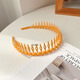 
Dabuliu teeth-resistant non-slip headband girl rubber headband washing face makeup fix hair crushing artifact pressing hairband hair card color 9274I black headband