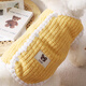 Bonaling cat dog pet clothes small dog thickened warm Teddy Garfield puppet short clothes two-legged cotton coat pet clothes [cute yellow bear] L