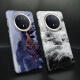 Meskins Ink Blue adapté à Huawei Mate60pro Mobile Phone Case Mate70 Case de protection Texture du paysage du paysage Texture Trendy Grossed Skin-Friendly pour imaginer des hommes et des femmes de protection Custom Hommes et des femmes.