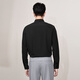 Heilan House (HLA) long-sleeved shirts for men, spring and autumn light business shirts and series of stretch shirts for men, 3A antibacterial black 29 40 175/92A recommended 137~148Jin Jin equals 0.5 kg