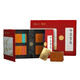 Chinese tea gift box souchong black tea white peony oolong tea Tieguanyin Pu'er seal gift set 180g