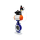 D671F-10Q Pneumatique Tetrafluorobutterfly Valve pneumatique Valve de papillons triple-claque 304 Plaque DN50 65 80 100 DN250 [Tetrafluoro Seal 304 Plaque]