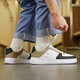Jordan men's shoes versatile low-top leather-face autumn and winter board shoes thick sole height-enhancing casual white shoes sports shoes