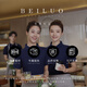 北罗夏季工作服定制t恤企业厂服广告文化衫冰丝速干polo工装印字logo 【冰丝抗皱珠地】ZC-677 木青 2XL