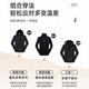 JEEP SPIRIT Jacket Men's Three-in-One Outdoor Fleece Mountaineering Suit Cold-proof Waterproof Wind Clothes Men Black XL