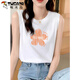 Specht Pure Cotton Suspender Weste für Frauen 2025 Sommer modische koreanische Version ärmellose weißer innerer runder Hals schlanker Körper 1476 Weiß [ärmellose Weste] empfohlen 88 Jin [Jin ist 0,5 kg]