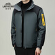 
Classic car three-in-one jacket men's autumn and winter outdoor sports mountaineering casual fashion men's hooded jacket trendy suit GP9902 gray 2XL
