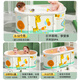 Baby Footprints Baby Swimming Bucket Household Adult Bathtub Baby Children Children Bathing Pool peut s'asseoir et pliable Enfants Baignage seau Large Taille - Adultes Disponible [Aucune installation] Paradis de lion mignon (coffret cadeau)