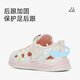 Tylanis Summer Sandals para niños a prueba de pateas zapatos para niños para bebés con zapatos de suela suave para blanco/rosa tamaño 21
