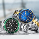 Poscer (poscère) regarder la mode masculine entièrement automatique mécanique Watch classique eaux fantômes Business acier décontracté Porsche Men's Watch 6198