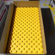 Floor heating module mushroom head EPS universal backfill-free dry geothermal full set of material geothermal template 3.8cm thick 20 tubes yellow film 1 square meter (high density) shipped by logistics county town