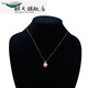 Qianpei 1314mm seawater pearl large particle pendant perfect round cubic chrome oxide gold 1314mm -14mm